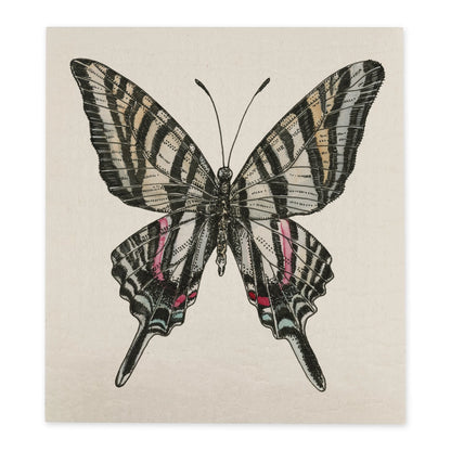 Swedish Dishcloth / "Zebra Swallowtail Butterfly"