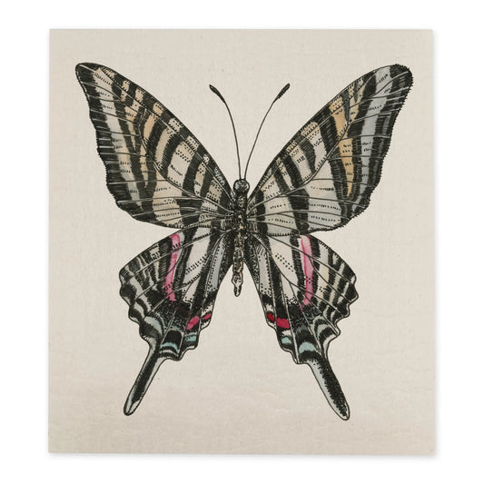 Swedish Dishcloth / "Zebra Swallowtail Butterfly"