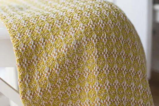 CHICoração Yellow/Mustard Cotton Throw