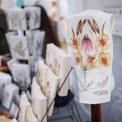 Linen Tea Towel // Ode to the Pond