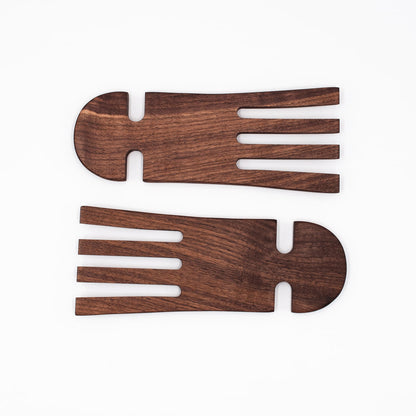 J Brody & Co // Walnut Wood Salad Hands