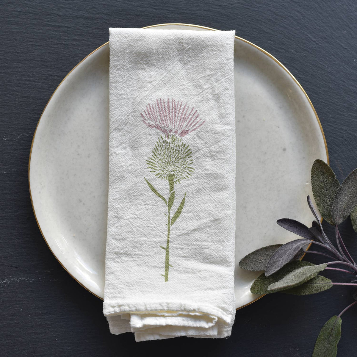 June & December // Thistle + Wild Onion Napkins (Set of 4)