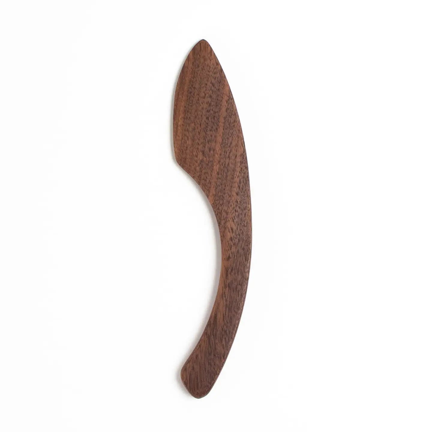 J Brody & Co // 6" Crescent Walnut Wood Spreader