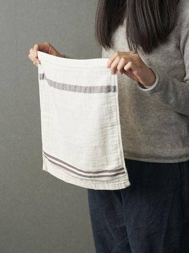 Ehime Natural Linen Washcloth (Grey)