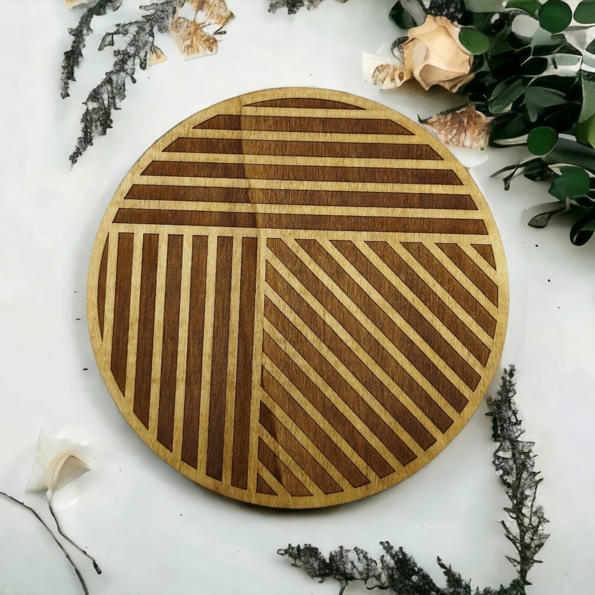 Studio Rima // Geometric Wood Trivet 2