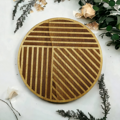 Studio Rima // Geometric Wood Trivet 2