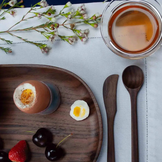 J Brody & Co // Large Walnut Pebble Tray