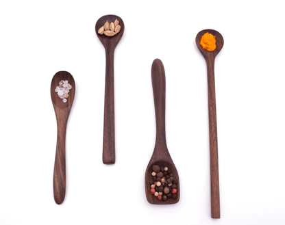 J Brody & Co // 5’’ Walnut Wood Petite Spoon