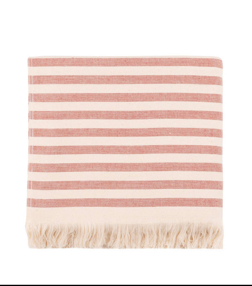 Torres Novas Barra Beach Towel // Terracotta