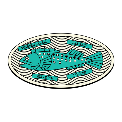 Wildfish Cannery Lingcod with Roasted Garlic & Olive Oil