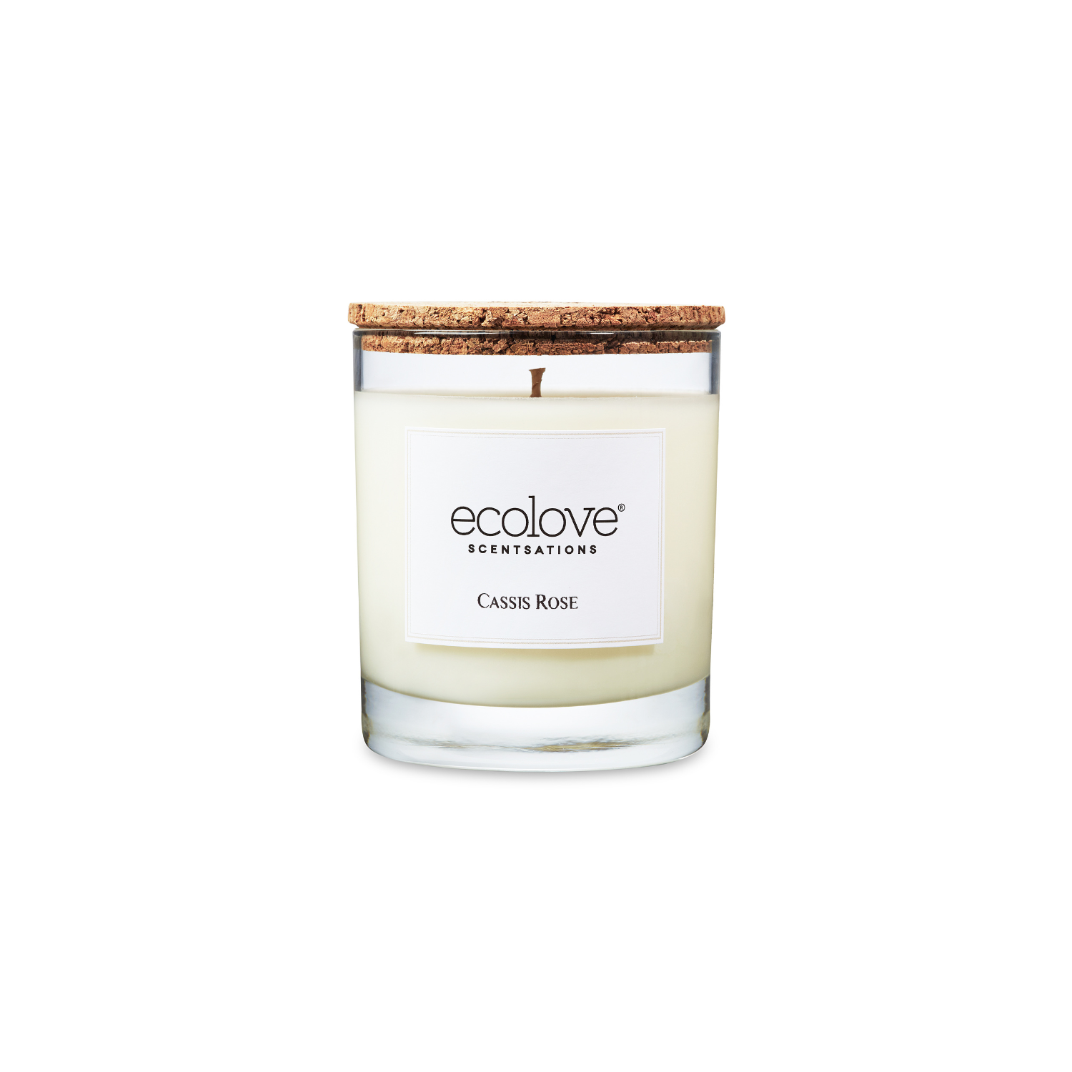 Ecolove Cassis Rose Candle (Single Wick)