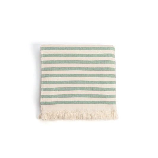 Torres Novas Barra Beach Towel // Green