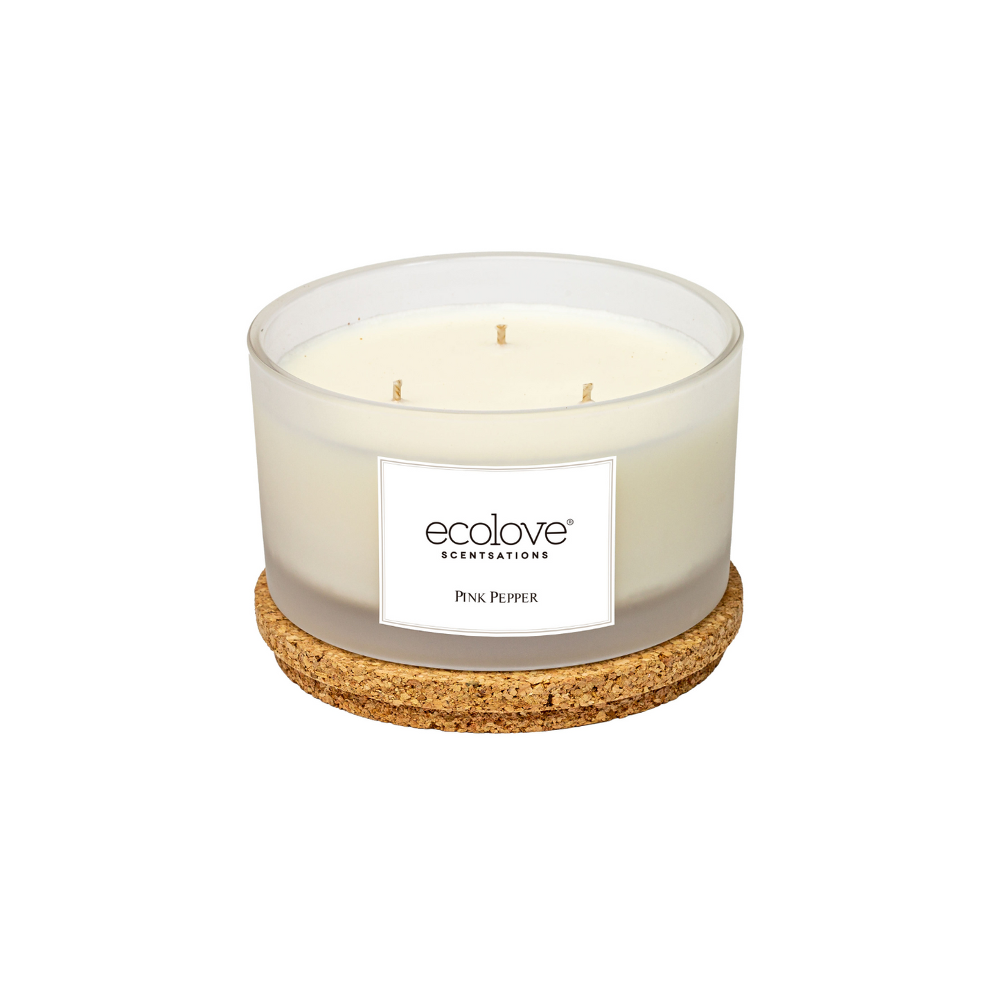 Ecolove 3-Wick Pink Pepper Candle