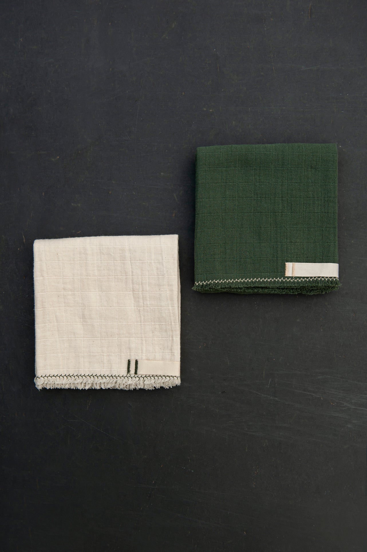 BICLA // Set of 2 Tea Towels Bottle Green/Natural